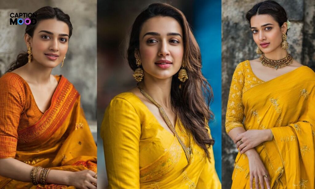 Saree look captions for instagram in hindi