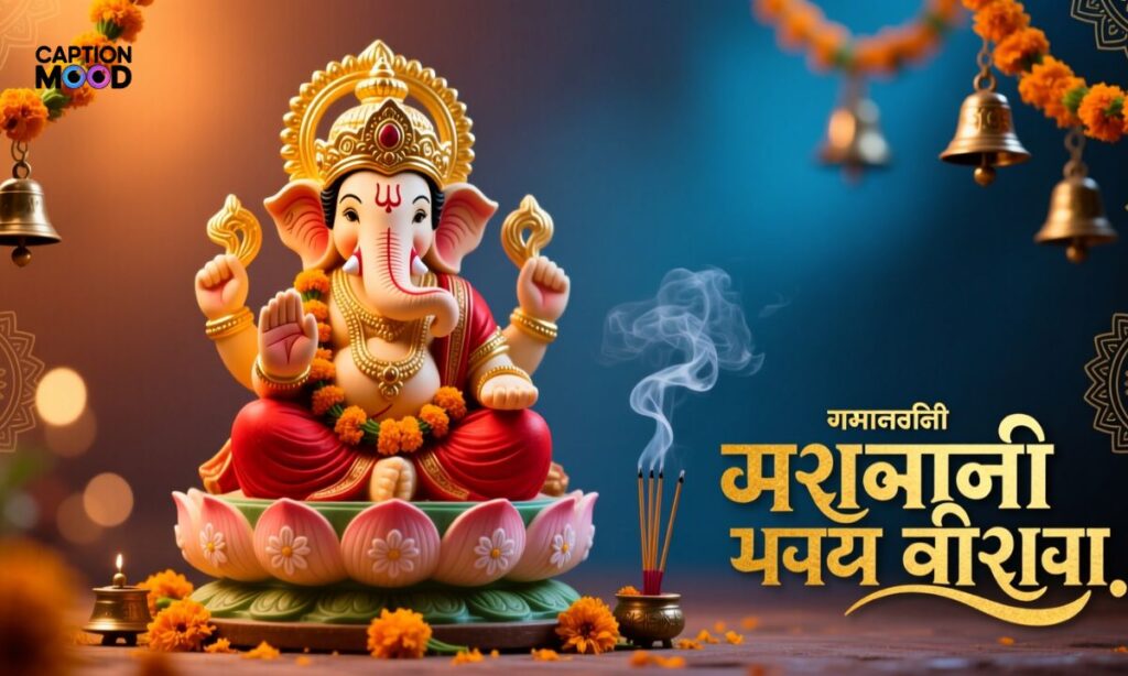 Ganpati Bappa Marathi Caption for Instagram