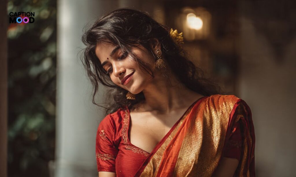 Saree cute captions for instagram in hindi