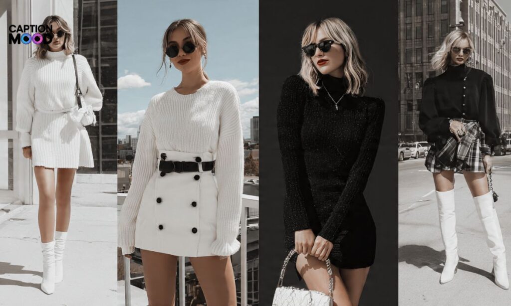 Black and White Outfit Captions for Instagram