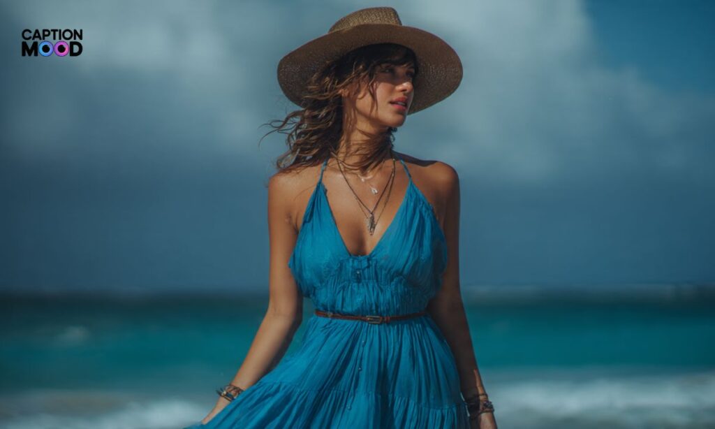 Blue Dress Captions for Instagram