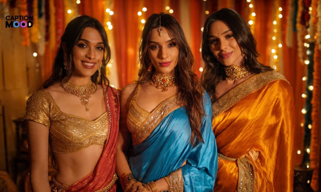 Sissy Captions Saree Instagram