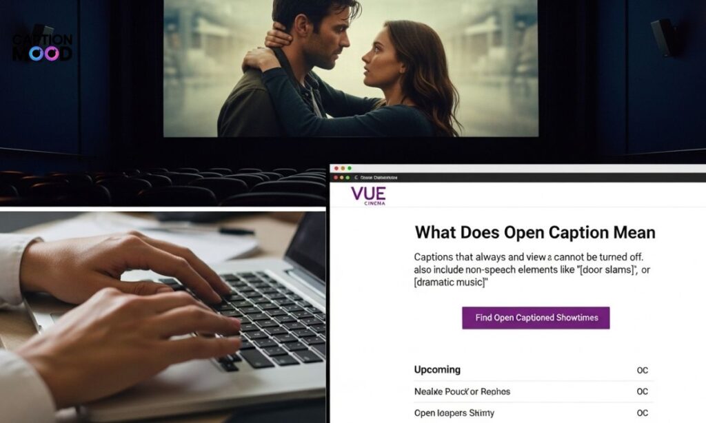 What Does Open Caption Mean Vue