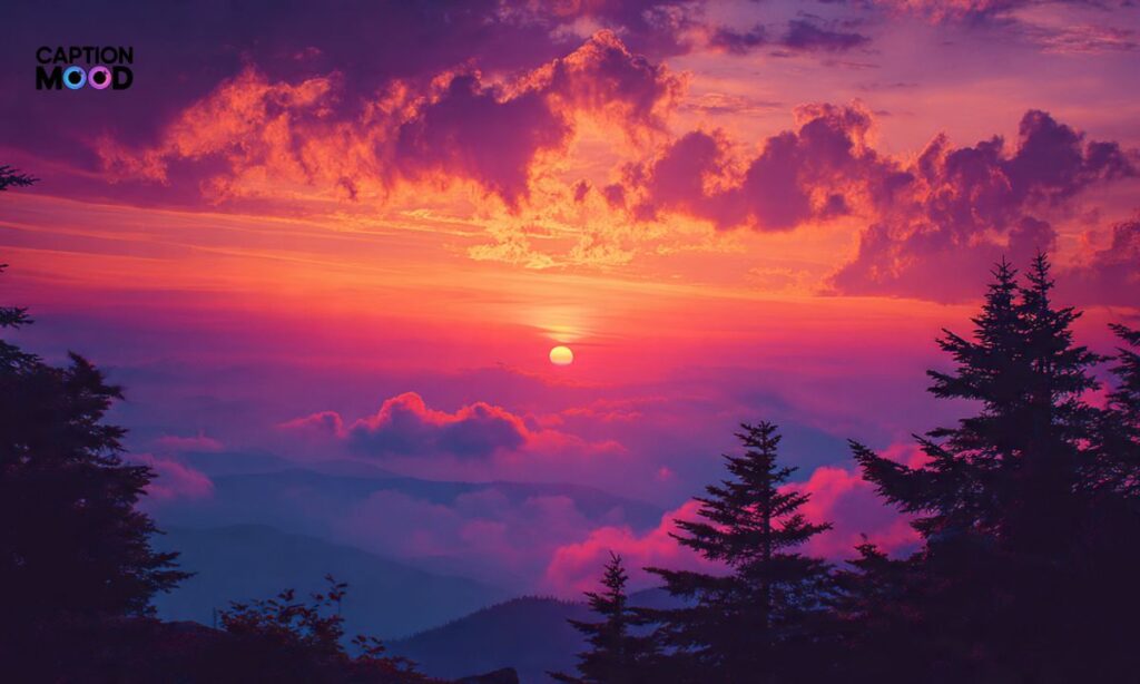 Sunset Aesthetic Captions