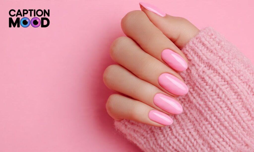 Pink Nails Captions for Instagram