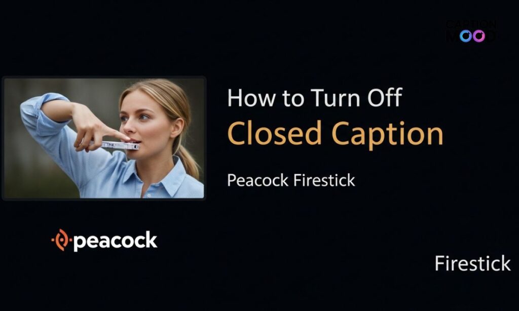 How to Turn Off Closed Caption on Peacock Firestick