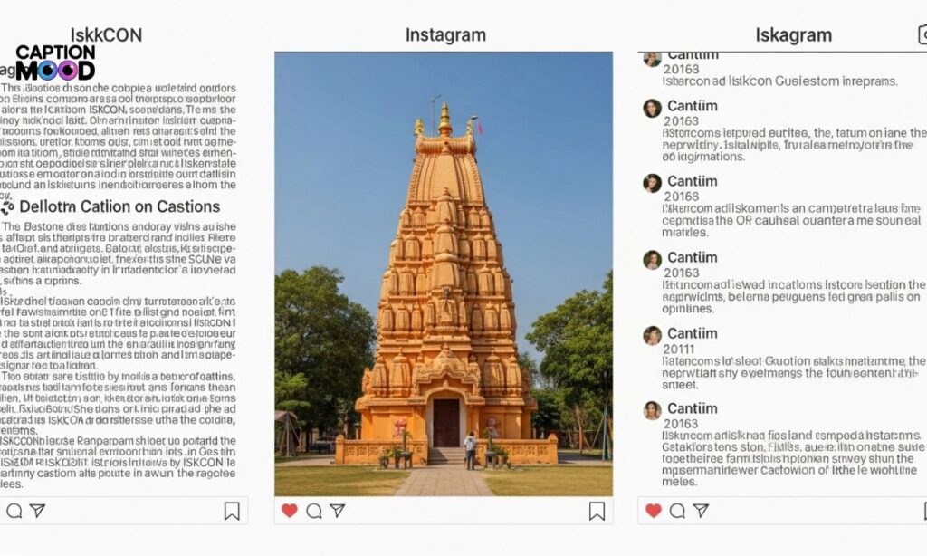 ISKCON Temple Captions for Instagram