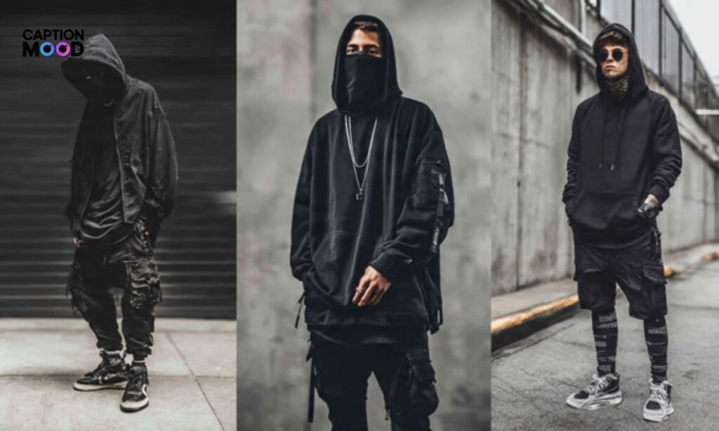 Black Outfit Captions for Instagram for Boy