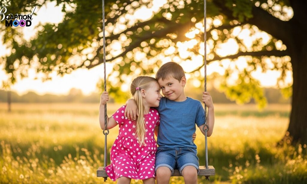 One Word Caption for Brother and Sister