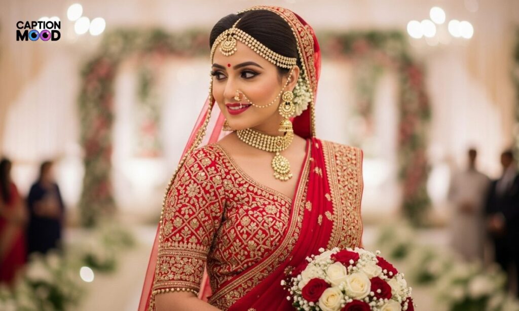 Saree Captions for Bridal & Wedding Looks