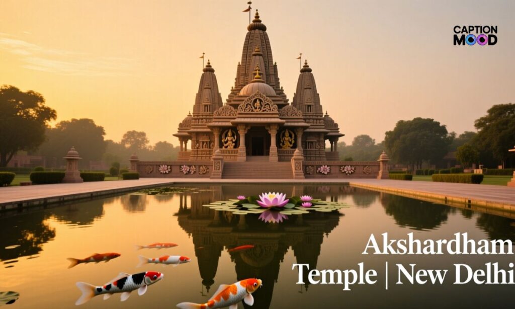 Akshardham Temple Captions for Instagram