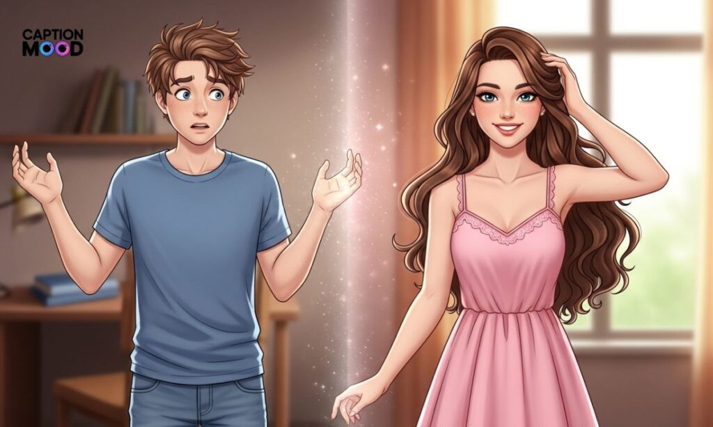 Boy as Girl Transform TG Caption