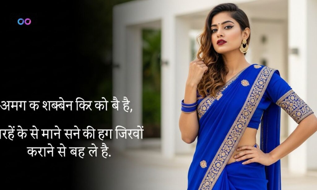 Saree captions for instagram in hindi attitude