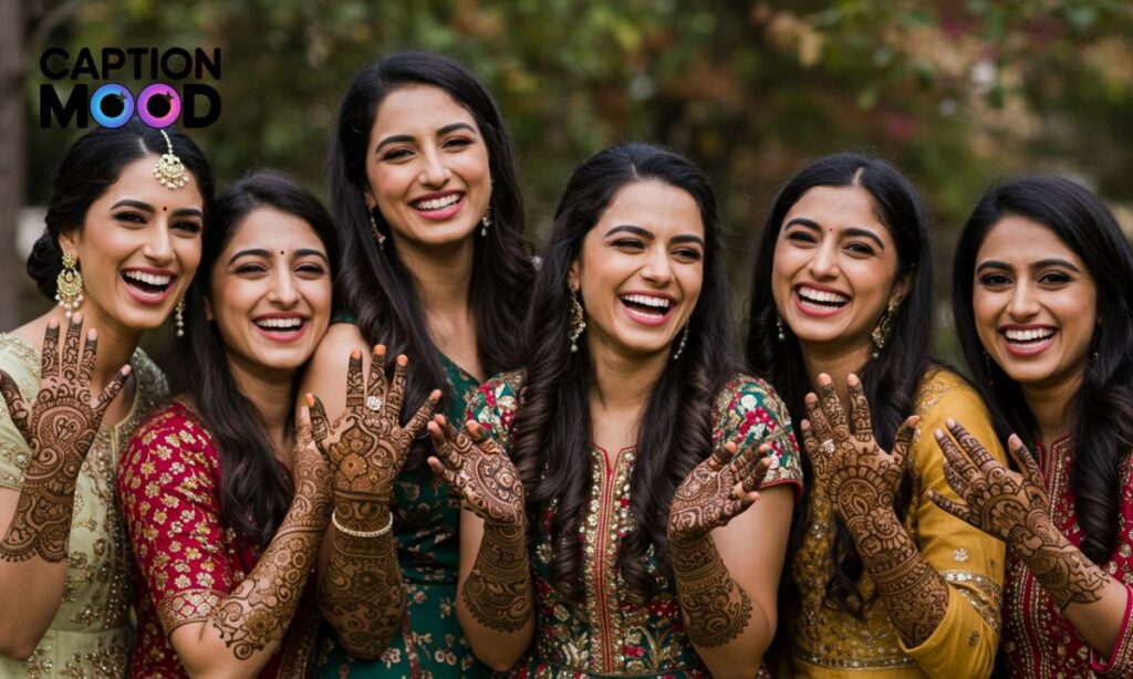 Mehndi Captions for Bride Sisters