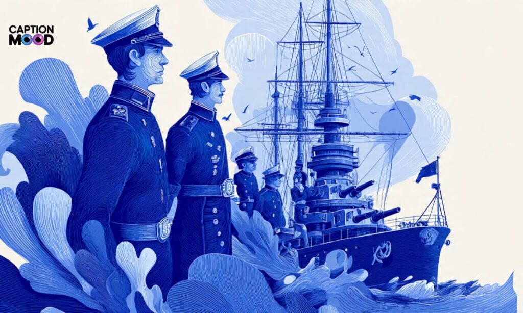 Navy Blue Captions for Instagram