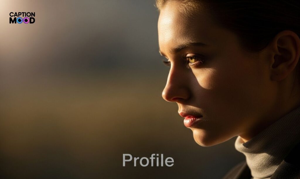 One Word Caption for Profile