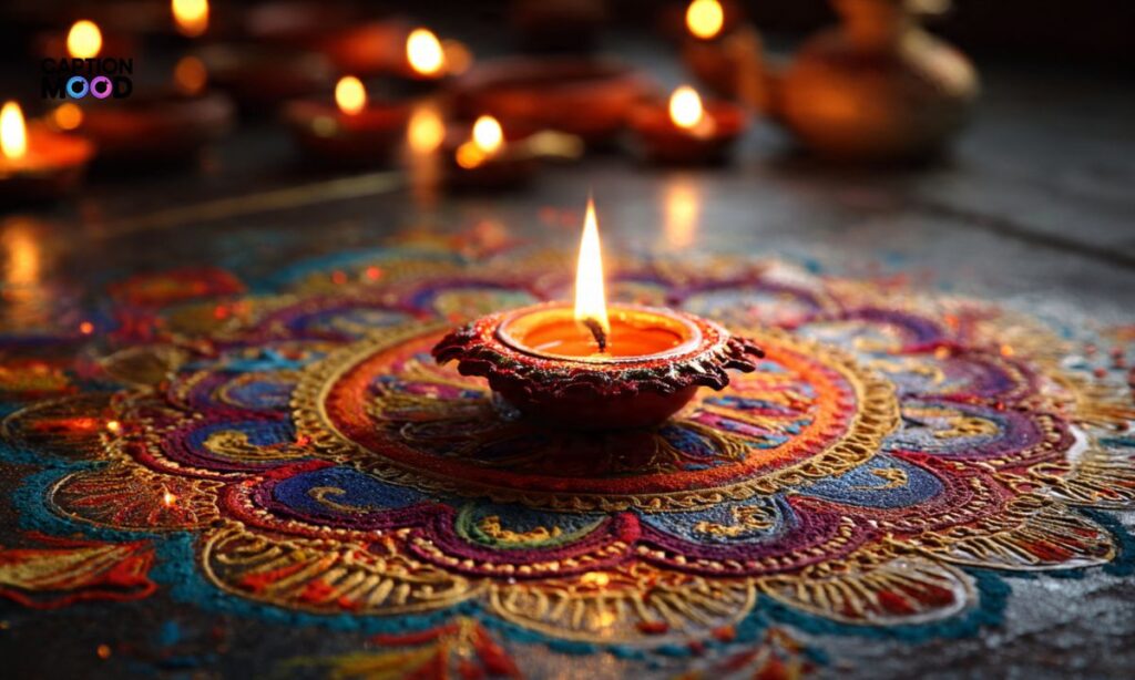 Diwali Rangoli Captions for Instagram