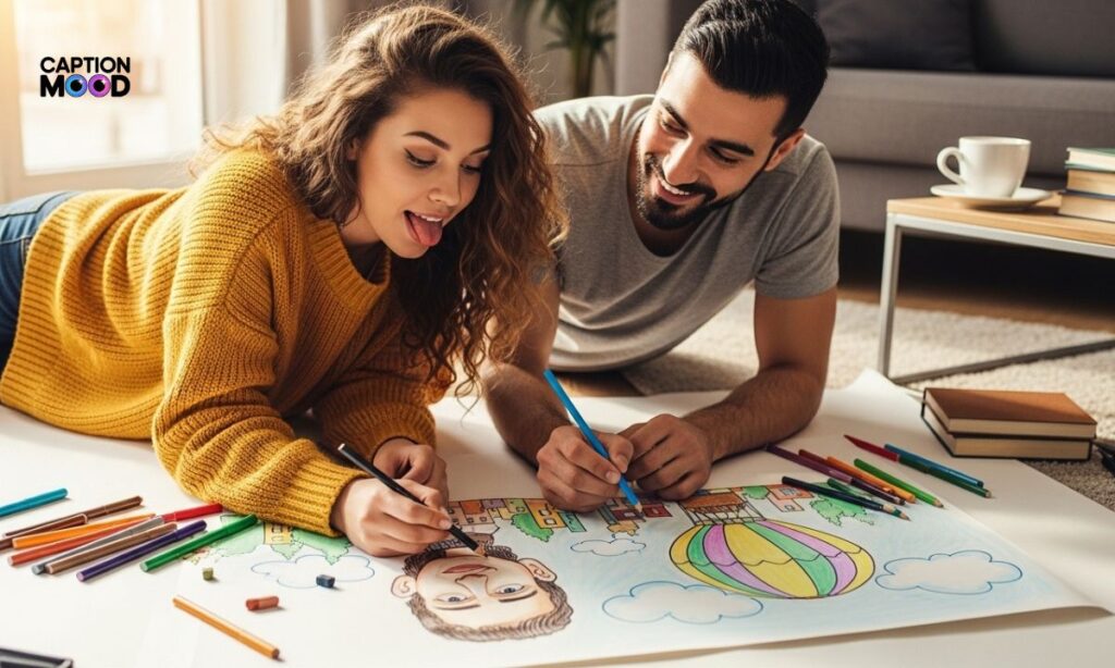 Couple Drawing Captions For Instagram 💑