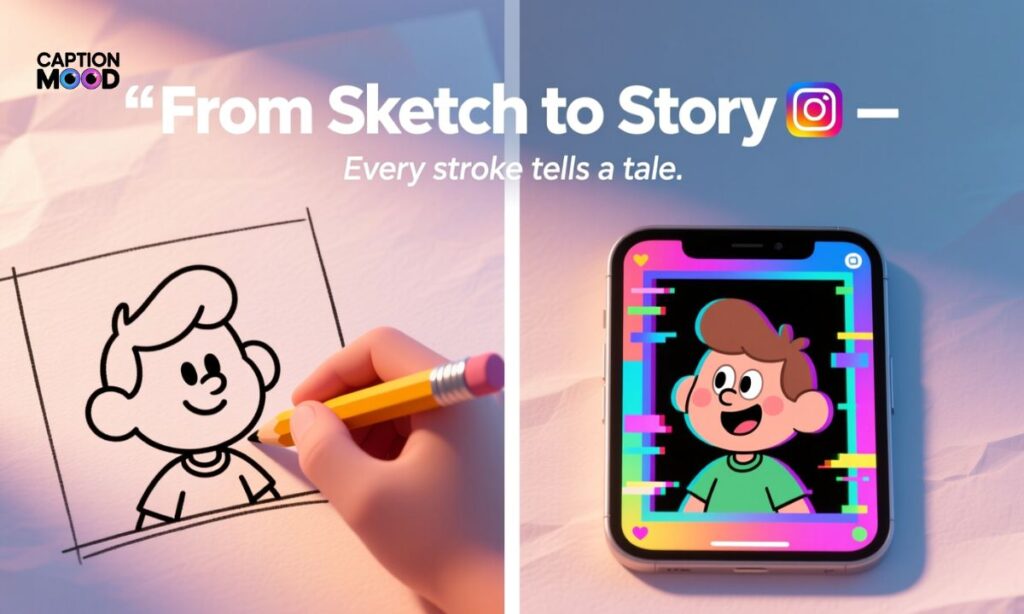 Drawing Reel Captions For Instagram 🎬🎨