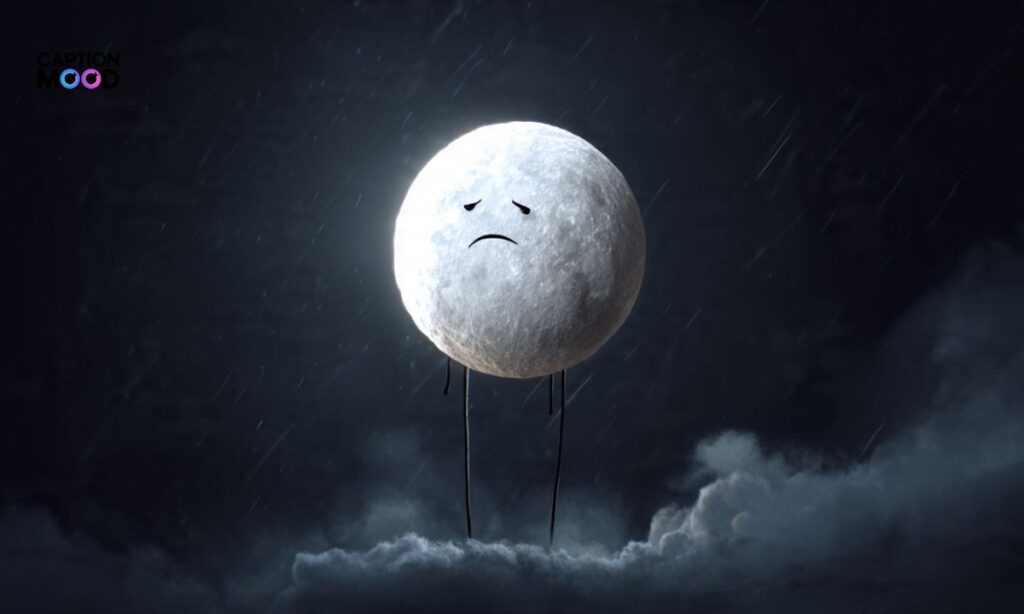 Sad Moon Captions for Instagram