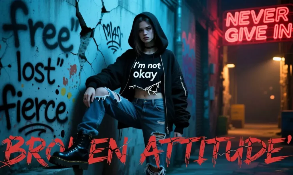 Broken Attitude Captions For Instagram