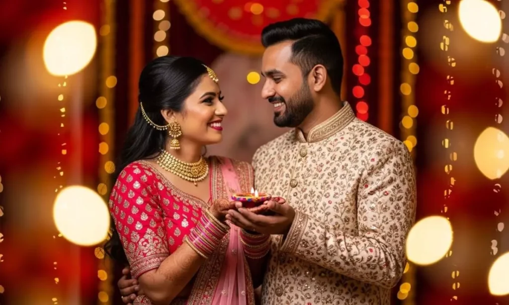 Captions for Couple Photo on Diwali