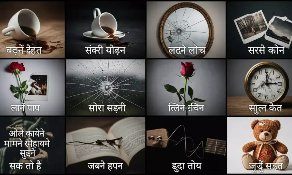 Broken Captions for Instagram in Hindi