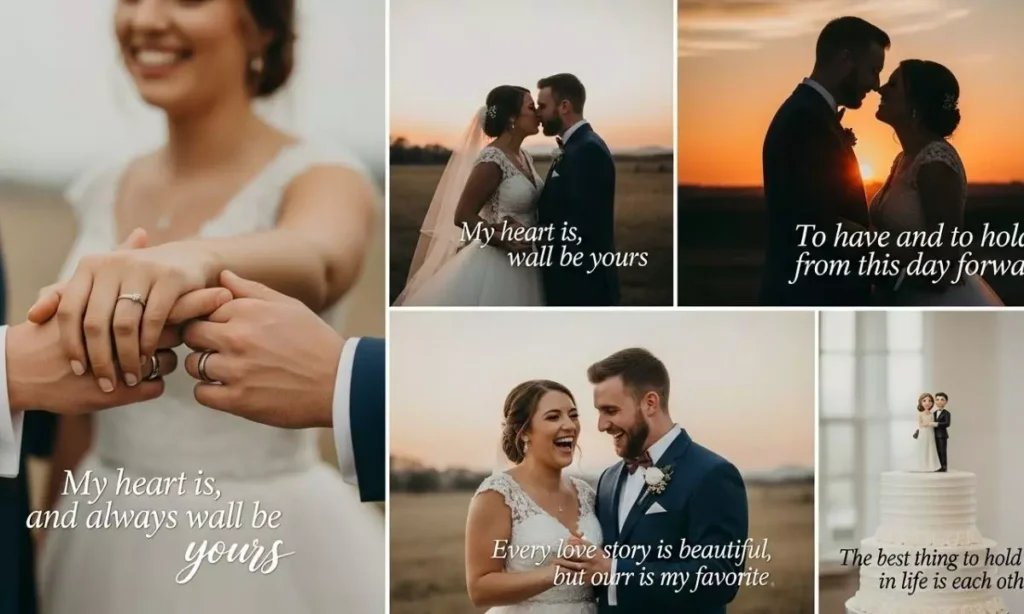 Love Captions for Wedding Photos