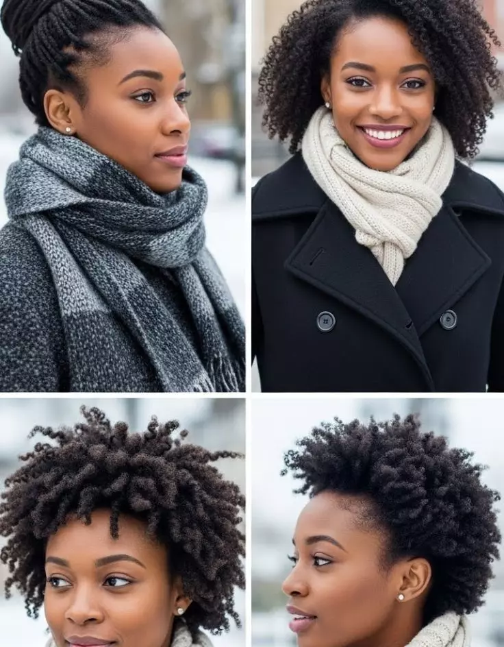 Hairstyles for Winter Black Ladies