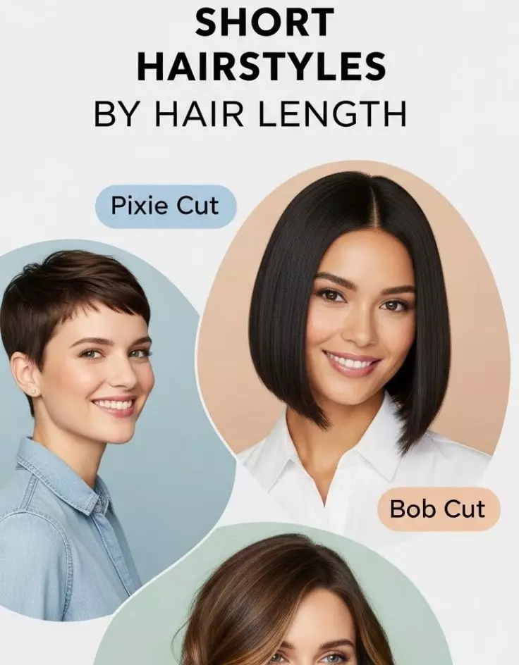Short Hairstyles by Hair Length