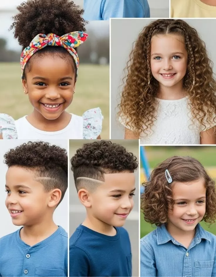 Curly Hairstyles for Kids