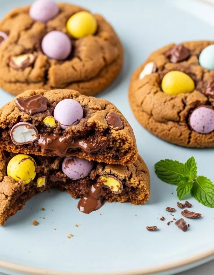 Brown Butter Mini Egg Cookies
