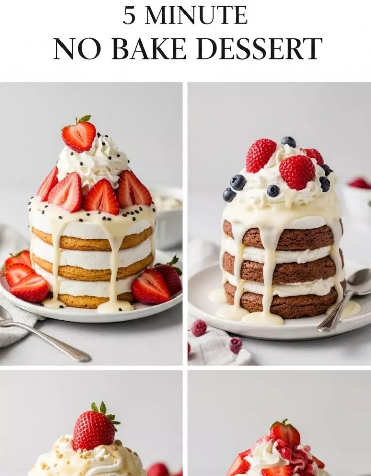 5 Minute No Bake Desserts