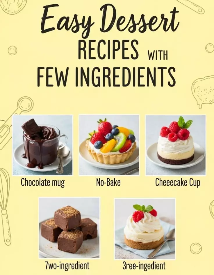 Easy Dessert Recipes with Few Ingredients