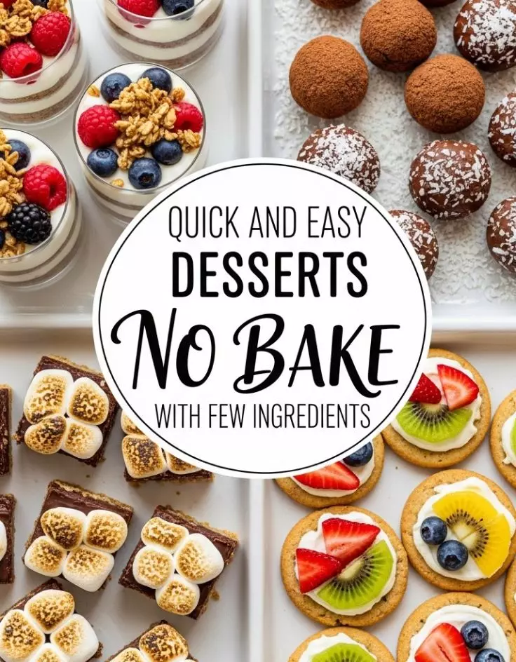 Quick and Easy Desserts No Bake with Few Ingredients