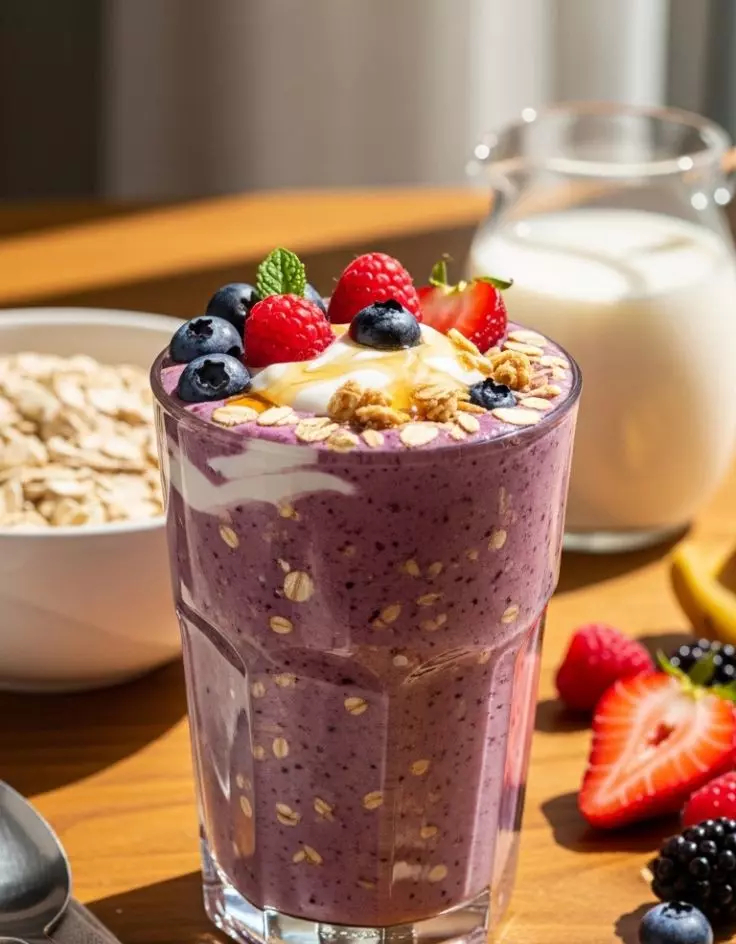Healthy Breakfast Smoothies with Oats