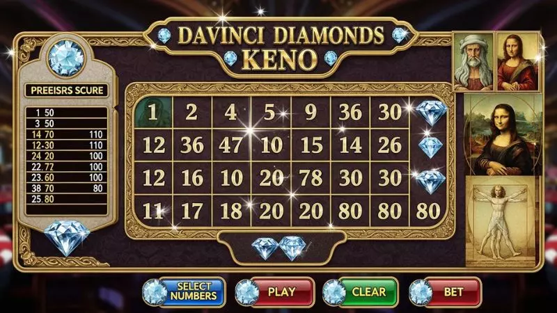 Davinci Diamonds Keno