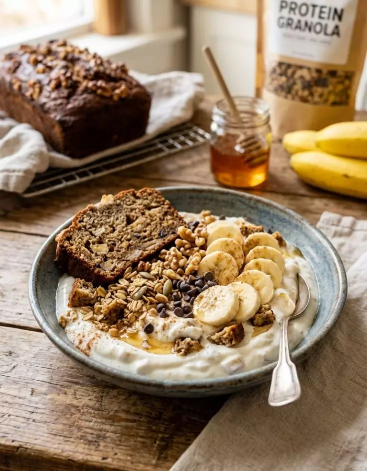 Protein Banana Bread Greek Yogurt