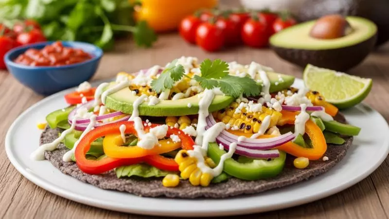 Vegetarian Tlayuda Recipe (Healthy & Modern Version)