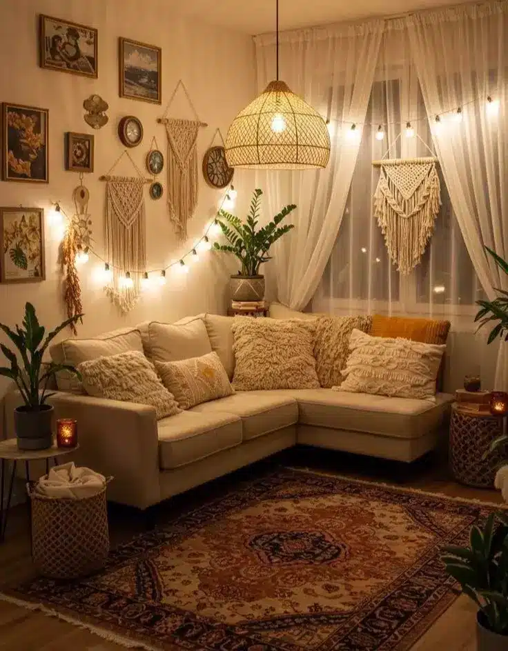 Vintage Boho Living Room