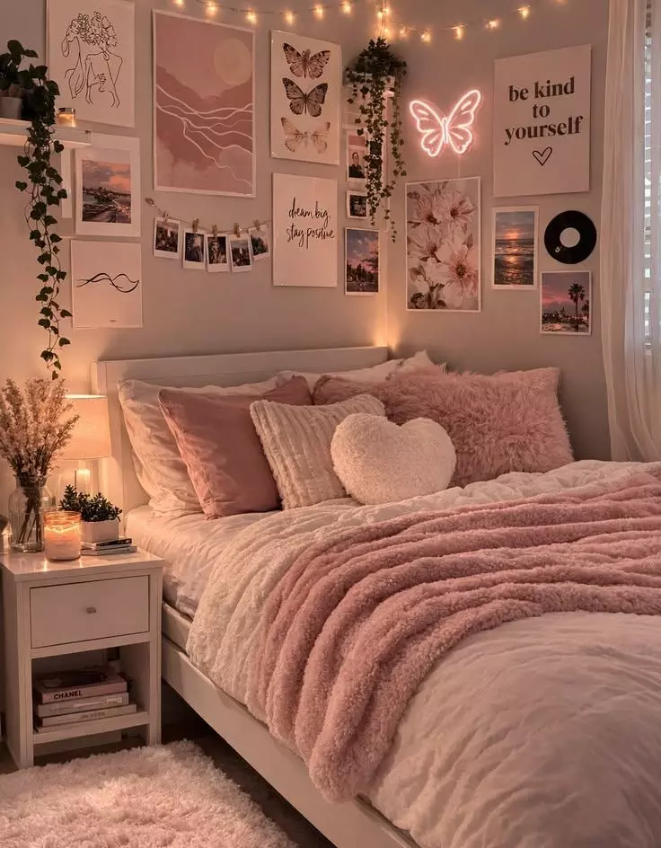 Pink Apartment Room Ideas