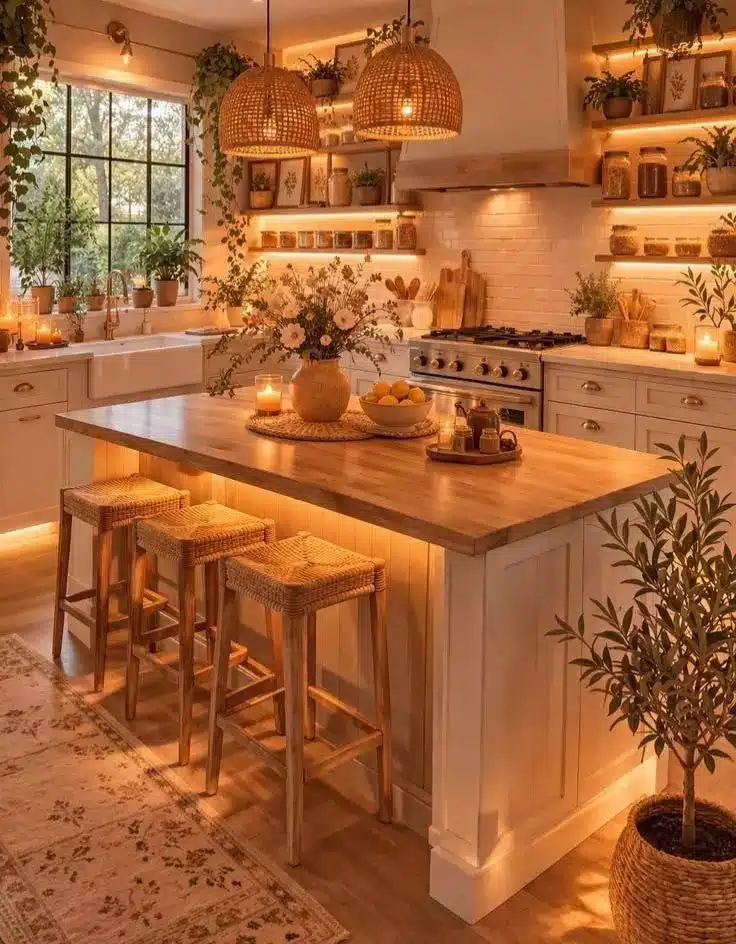 Kitchen Floating Shelves