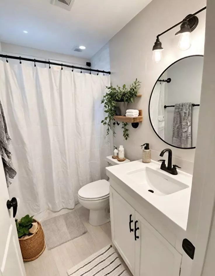 White Shower Curtain