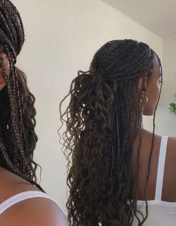 Boho Braids on Natural Hair