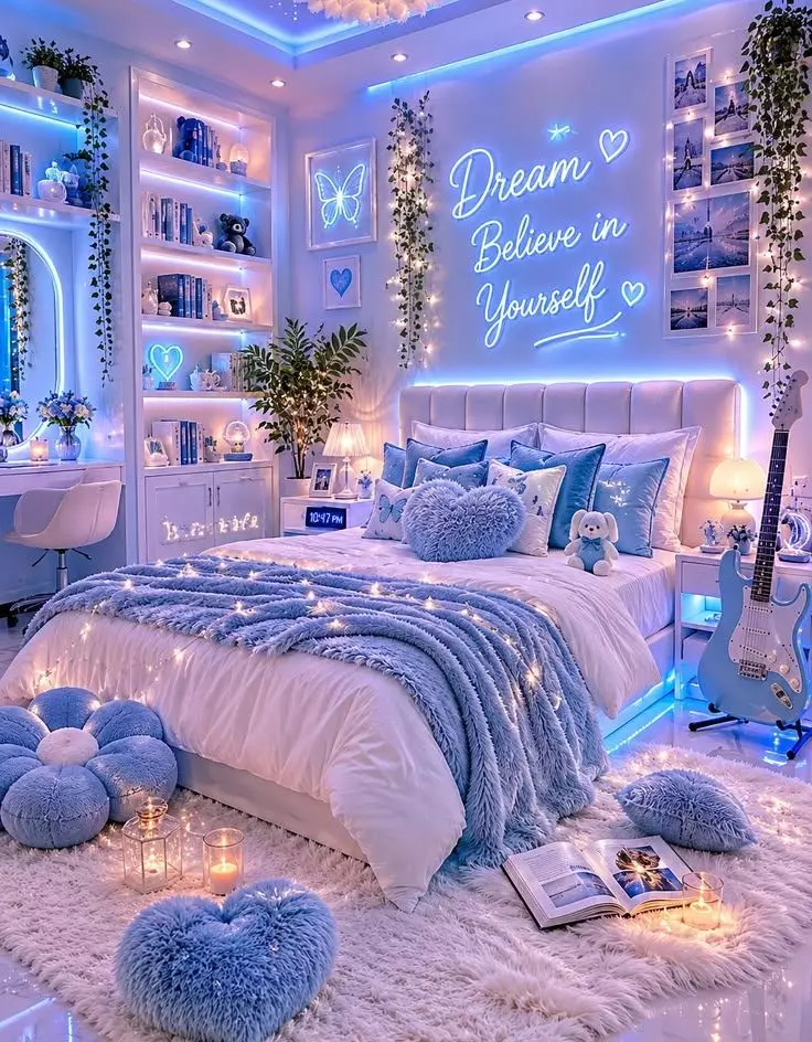 Blue Apartment Room Ideas