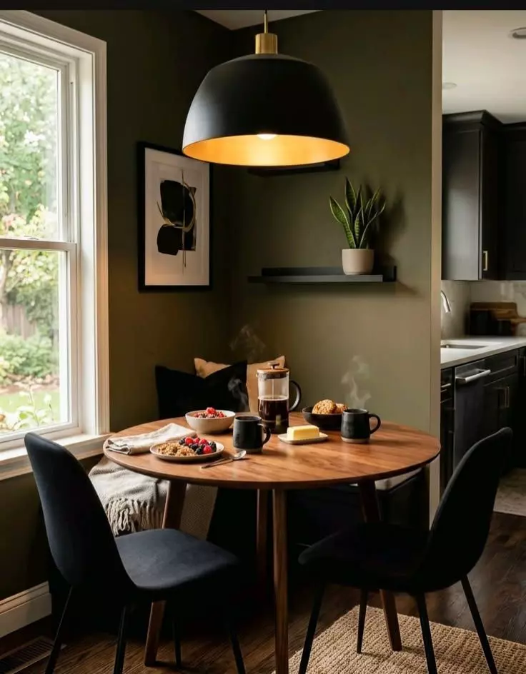 Black Breakfast Nook
