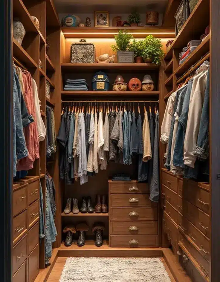 Wood Closet Systems Walk In Ideas