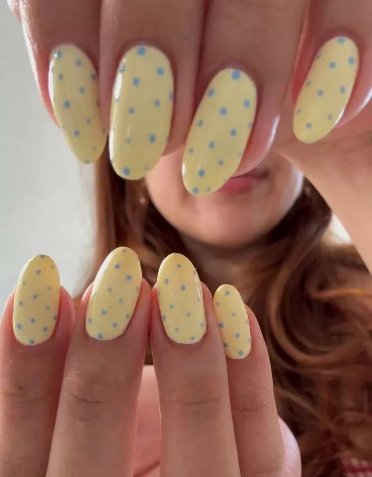 Color Polish Polka Dot Nails
