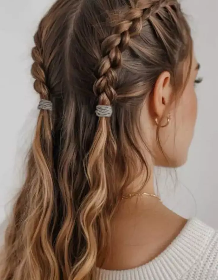 Dutch Braid Hairstyles Half Up Half Down