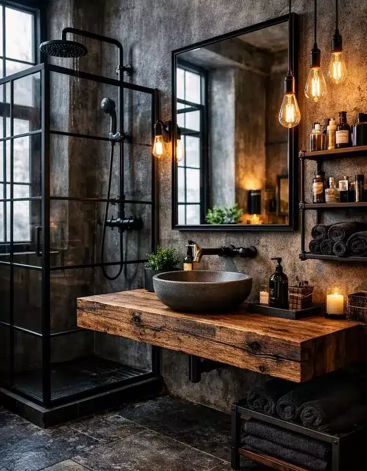 Moody Bathroom Decor
